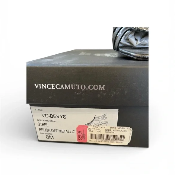 Vince Camuto Black Strappy Beaded Sandals - Picture 6 of 6